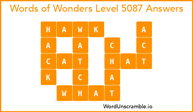 Words of Wonders Level 5087 Answers