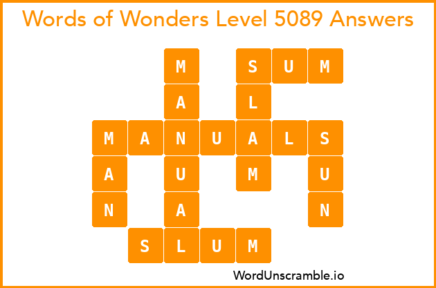 Words of Wonders Level 5089 Answers