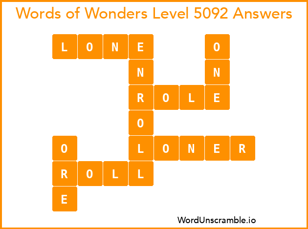 Words of Wonders Level 5092 Answers