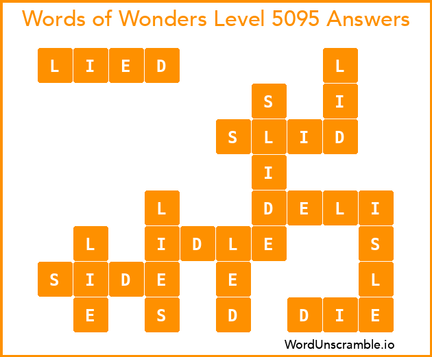 Words of Wonders Level 5095 Answers