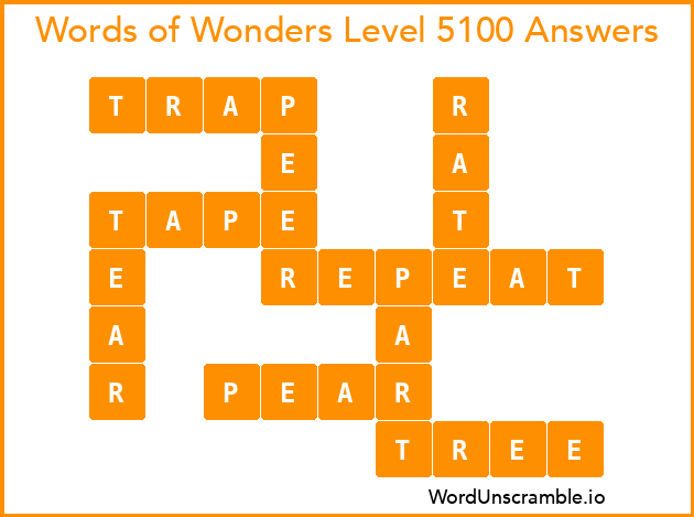 Words of Wonders Level 5100 Answers