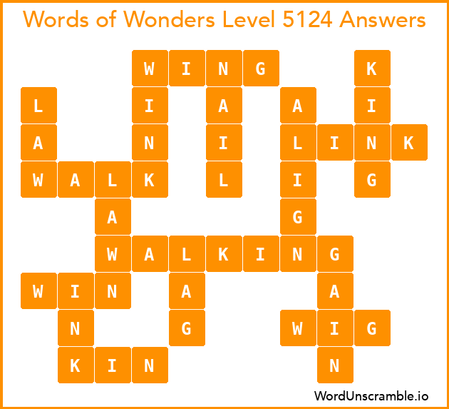 Words of Wonders Level 5124 Answers