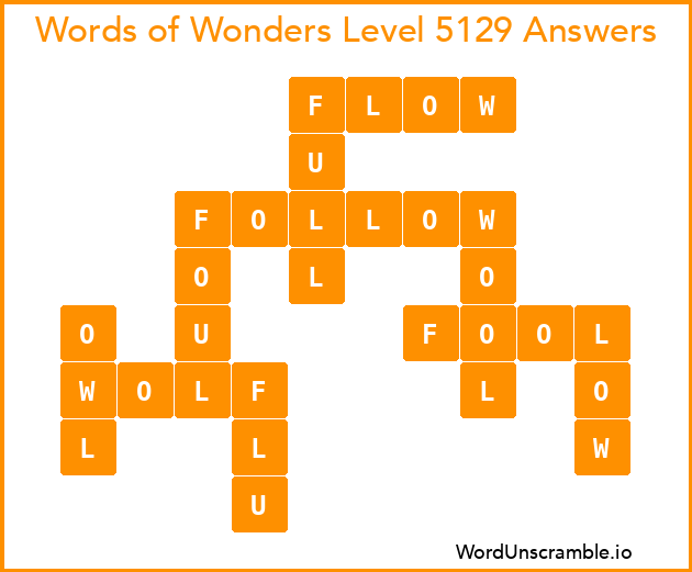 Words of Wonders Level 5129 Answers