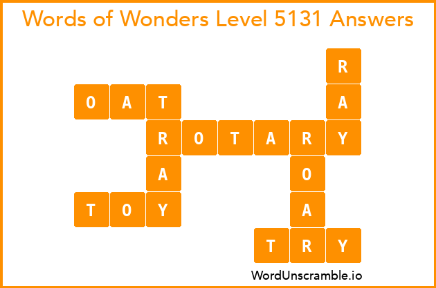 Words of Wonders Level 5131 Answers