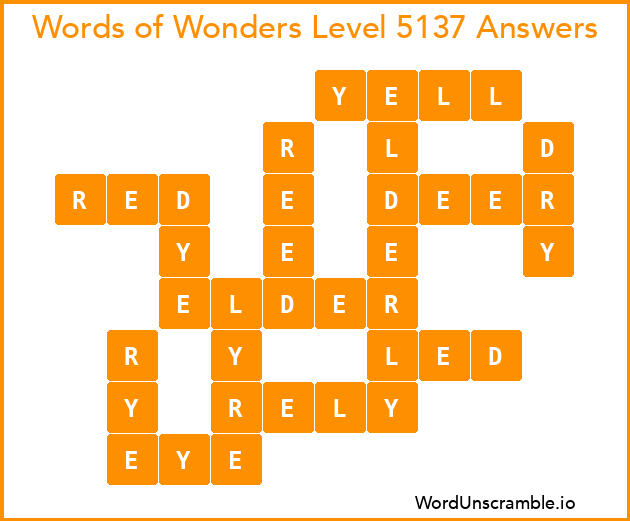 Words of Wonders Level 5137 Answers