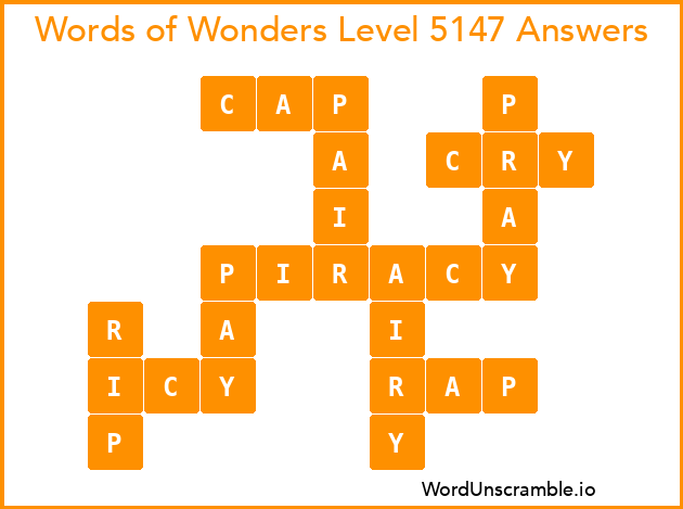 Words of Wonders Level 5147 Answers