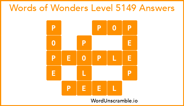 Words of Wonders Level 5149 Answers