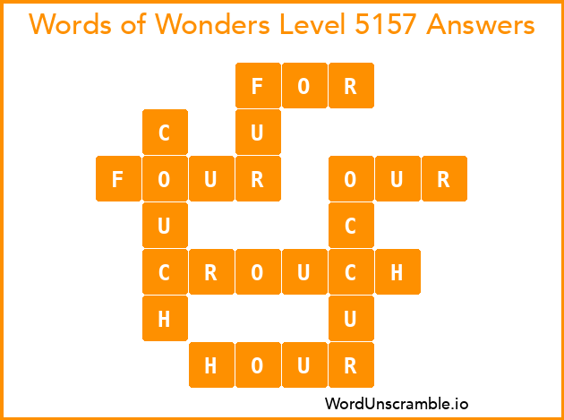 Words of Wonders Level 5157 Answers