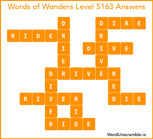 Words of Wonders Level 5163 Answers