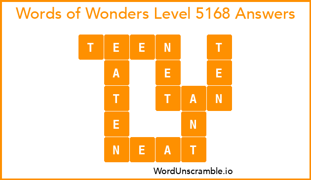 Words of Wonders Level 5168 Answers
