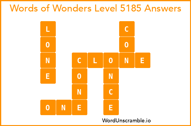 Words of Wonders Level 5185 Answers
