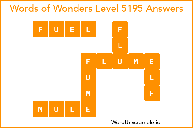 Words of Wonders Level 5195 Answers