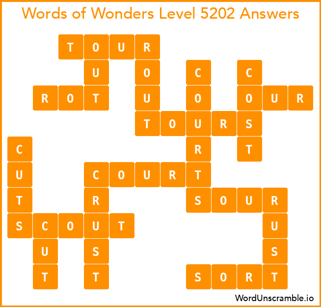 Words of Wonders Level 5202 Answers