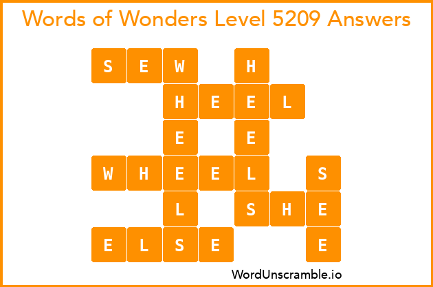 Words of Wonders Level 5209 Answers