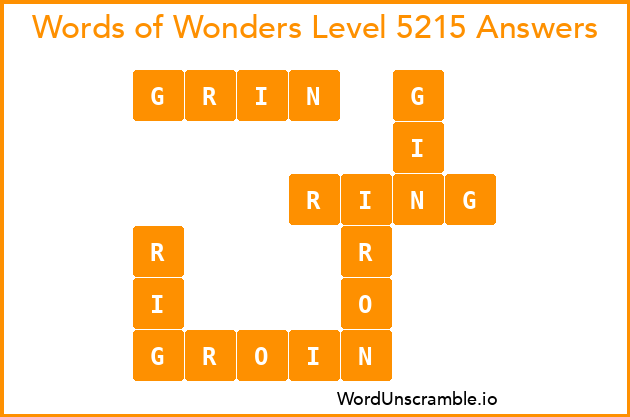 Words of Wonders Level 5215 Answers