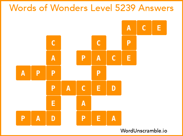 Words of Wonders Level 5239 Answers
