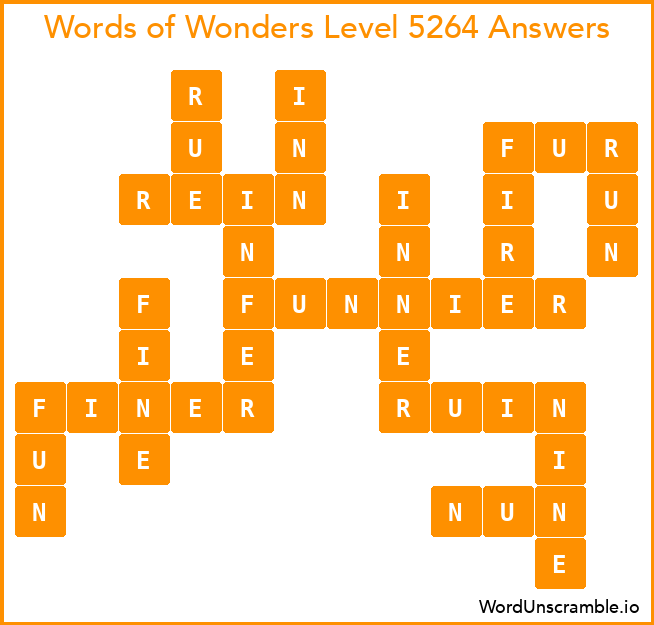 Words of Wonders Level 5264 Answers