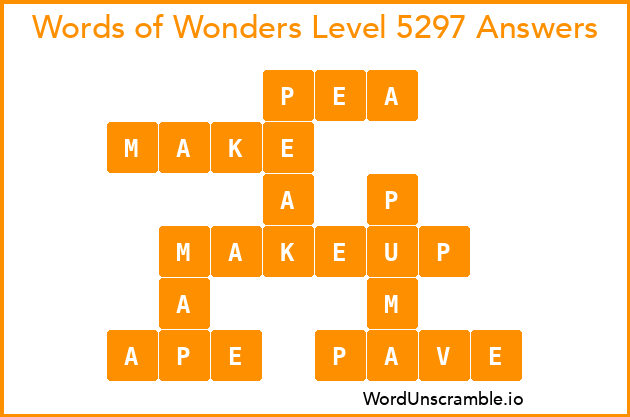 Words of Wonders Level 5297 Answers