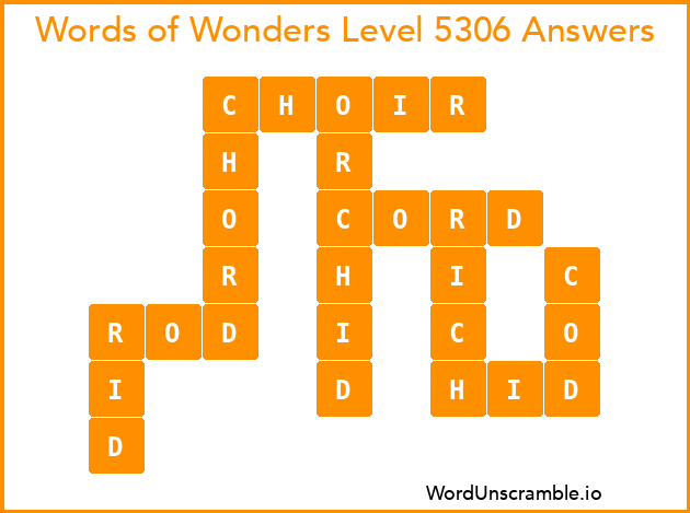 Words of Wonders Level 5306 Answers