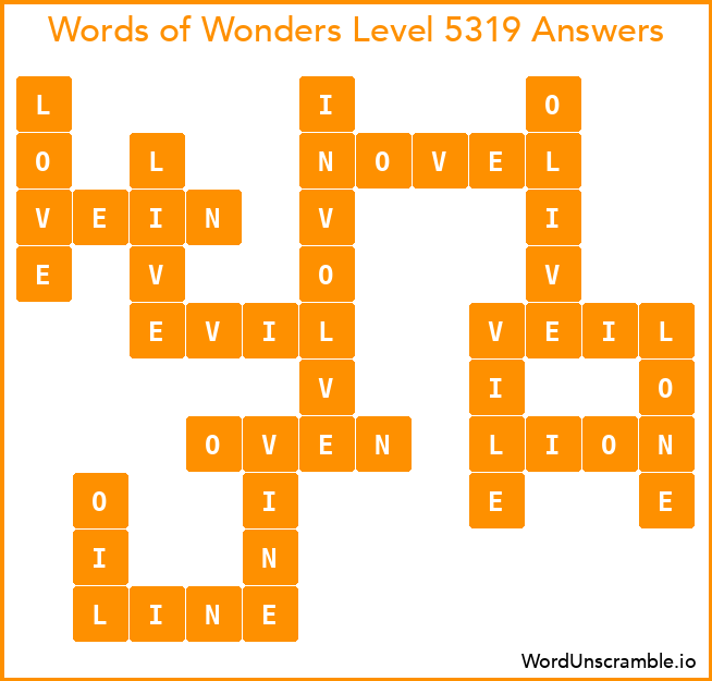 Words of Wonders Level 5319 Answers