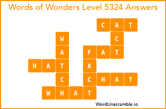Words of Wonders Level 5324 Answers