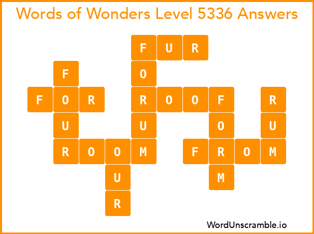 Words of Wonders Level 5336 Answers