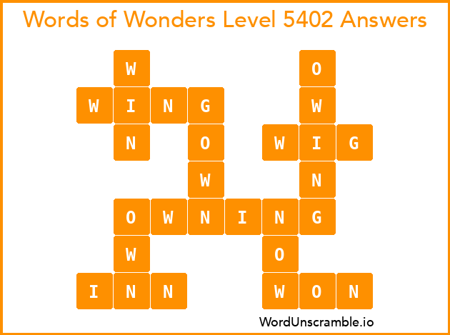 Words of Wonders Level 5402 Answers