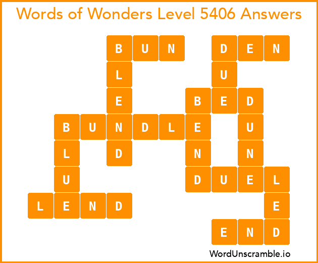 Words of Wonders Level 5406 Answers