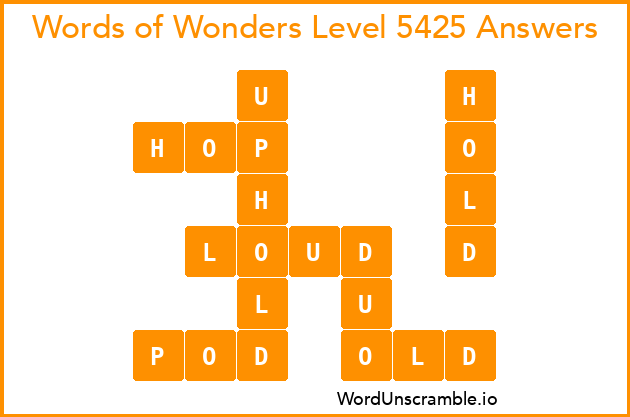 Words of Wonders Level 5425 Answers