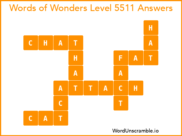 Words of Wonders Level 5511 Answers