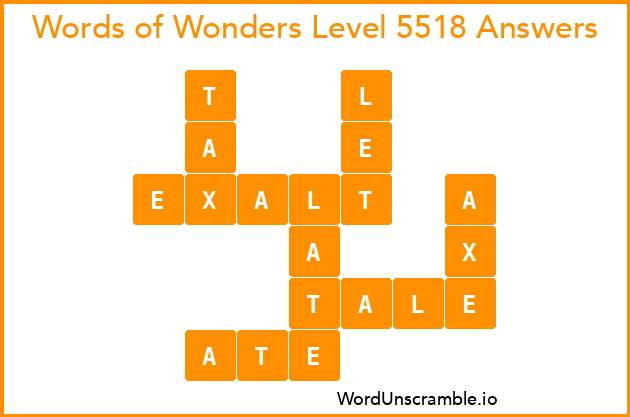 Words of Wonders Level 5518 Answers