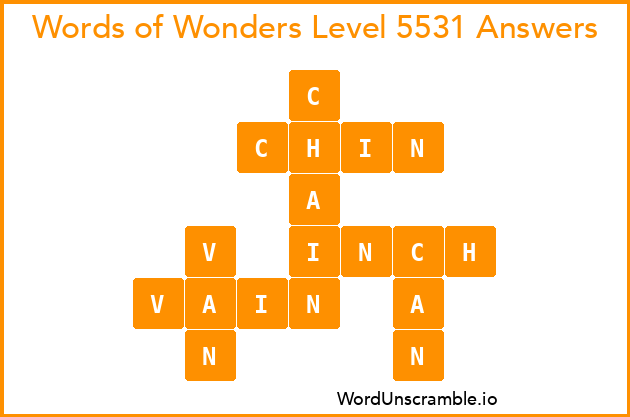 Words of Wonders Level 5531 Answers