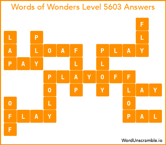 Words of Wonders Level 5603 Answers