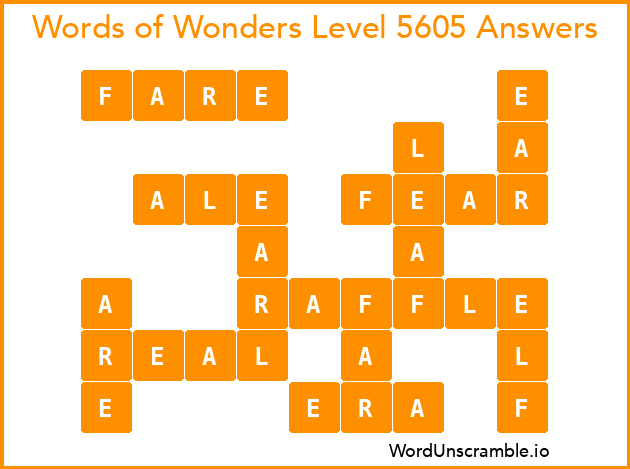 Words of Wonders Level 5605 Answers