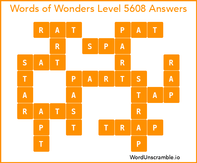 Words of Wonders Level 5608 Answers