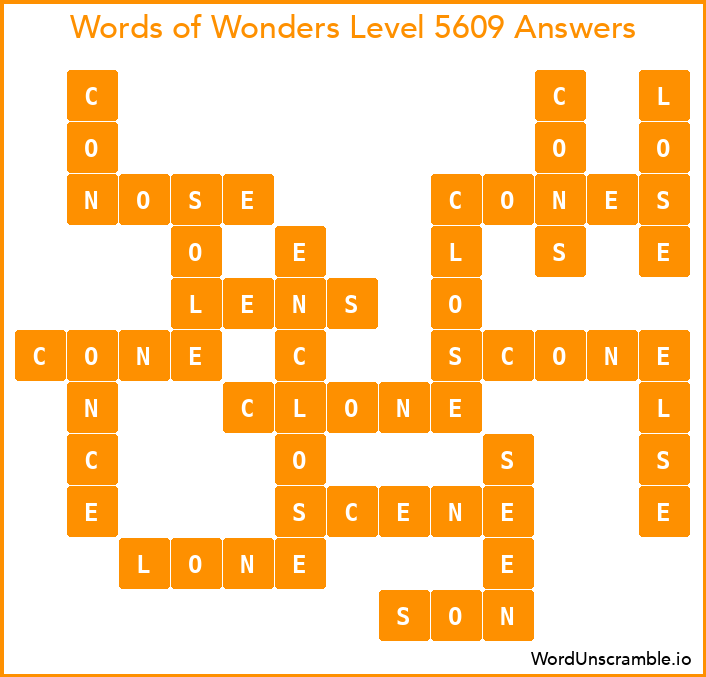 Words of Wonders Level 5609 Answers