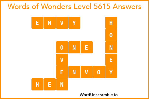 Words of Wonders Level 5615 Answers