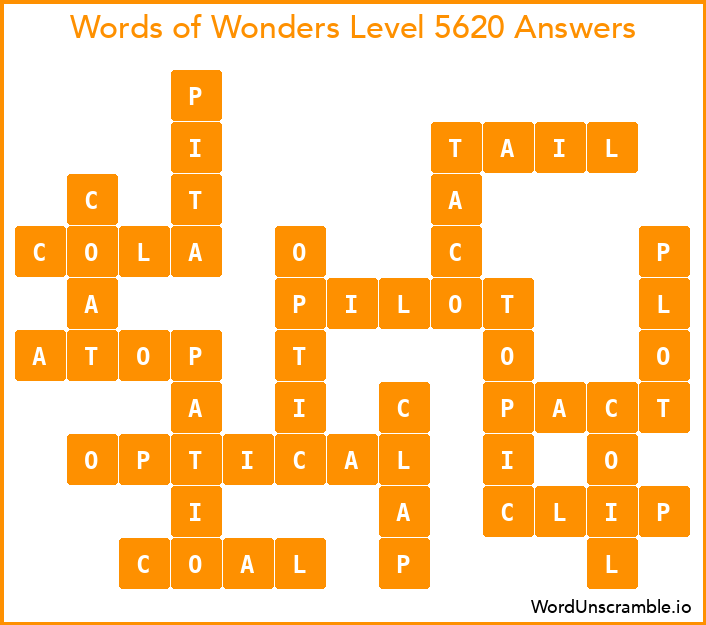 Words of Wonders Level 5620 Answers