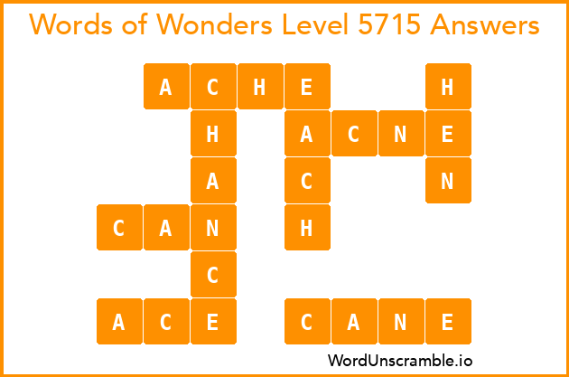 Words of Wonders Level 5715 Answers