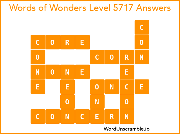 Words of Wonders Level 5717 Answers