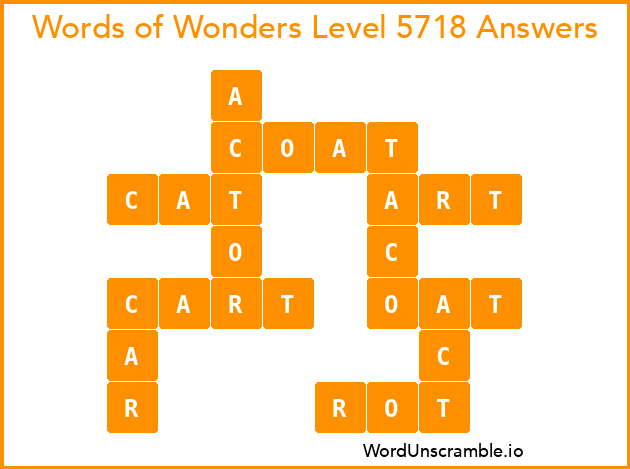 Words of Wonders Level 5718 Answers