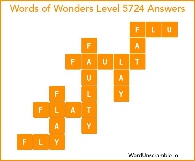 Words of Wonders Level 5724 Answers