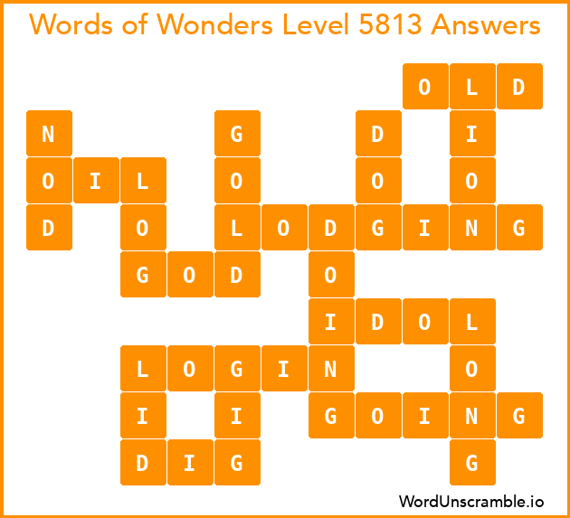 Words of Wonders Level 5813 Answers