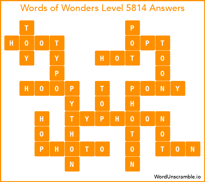 Words of Wonders Level 5814 Answers