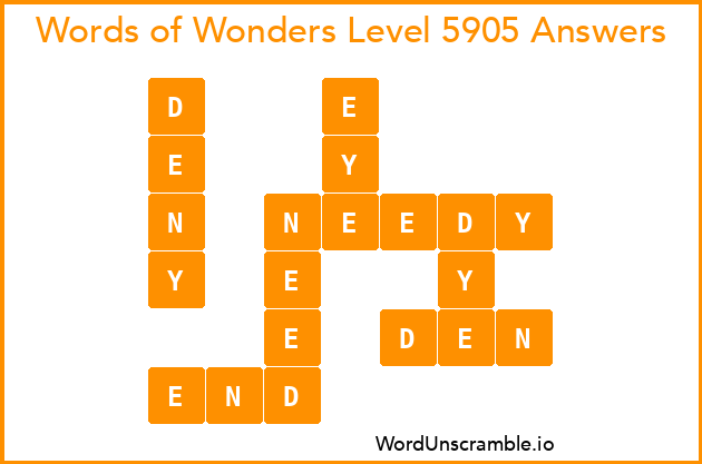 Words of Wonders Level 5905 Answers