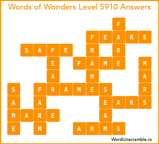 Words of Wonders Level 5910 Answers