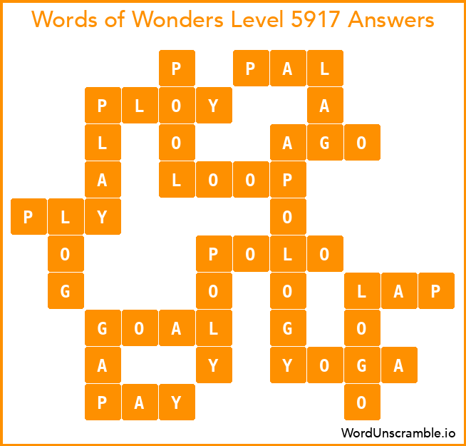 Words of Wonders Level 5917 Answers