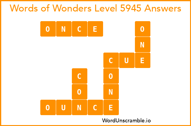 Words of Wonders Level 5945 Answers