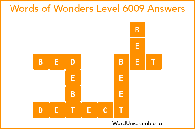 Words of Wonders Level 6009 Answers