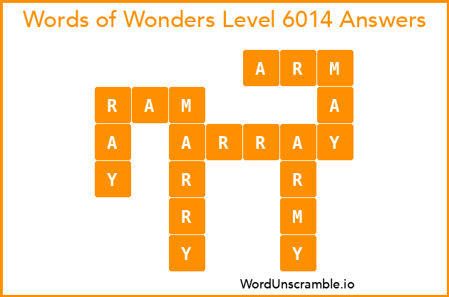 Words of Wonders Level 6014 Answers
